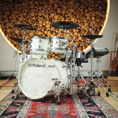 Roland VAD716 PW Electronic Drum Set – Pearl White