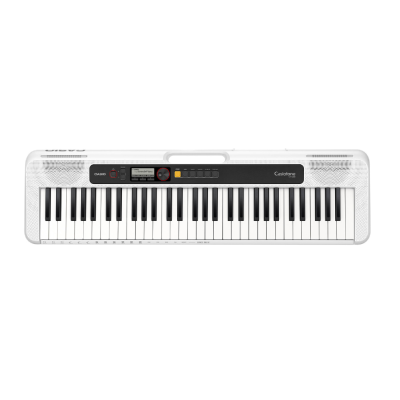 Casio Casiotone CT-S200 61-Key Portable Keyboard – (White) + Power Adapter