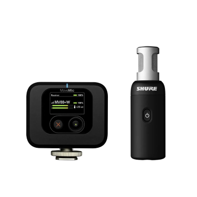 Shure MoveMic 88+ Wireless Video Microphone – MV88+W-KIT-Z6